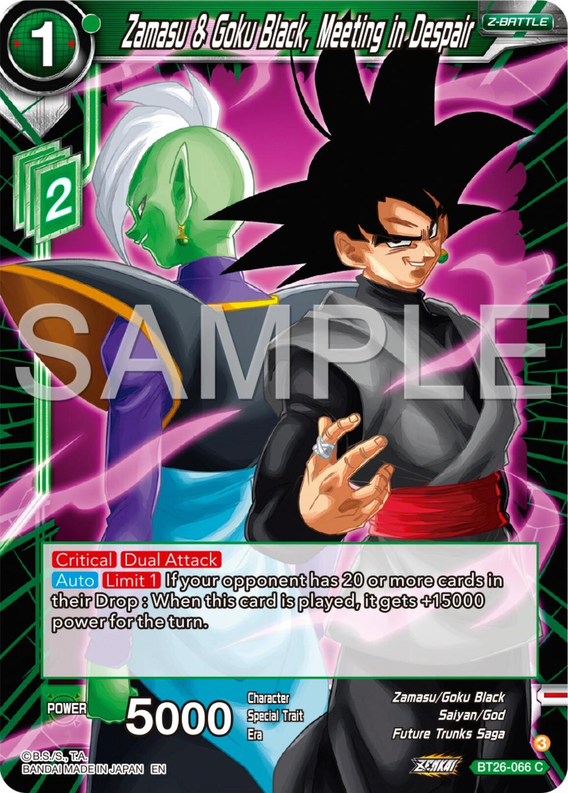 Zamasu & Goku Black, Meeting in Despair (BT26-066) [Ultimate Advent] | Cracking-Singles