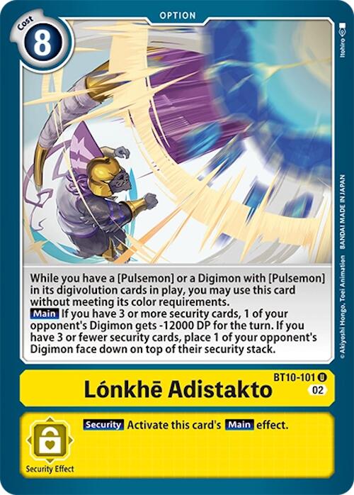 Lonkhe Adistakto [BT10-101] [Xros Encounter] | Cracking-Singles