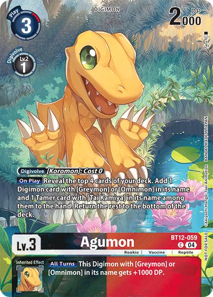 Agumon [BT12-059] - BT12-059 (Legend Pack 2024) [Across Time] | Cracking-Singles