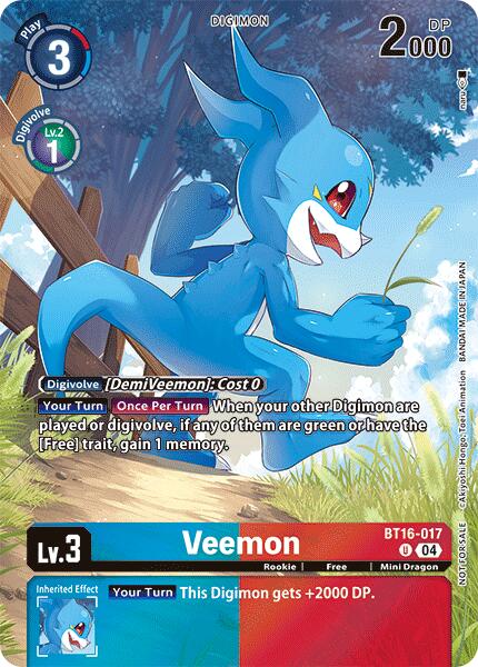 Veemon [BT16-017] (Legend Pack 2024) [Beginning Observer] | Cracking-Singles