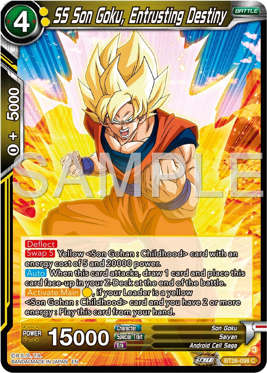 SS Son Goku, Entrusting Destiny (BT26-098) [Ultimate Advent] | Cracking-Singles