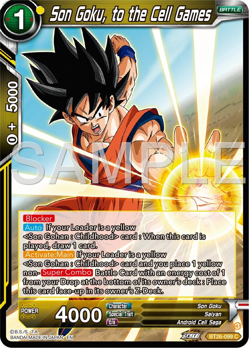 Son Goku, to the Cell Games (BT26-099) [Ultimate Advent] | Cracking-Singles