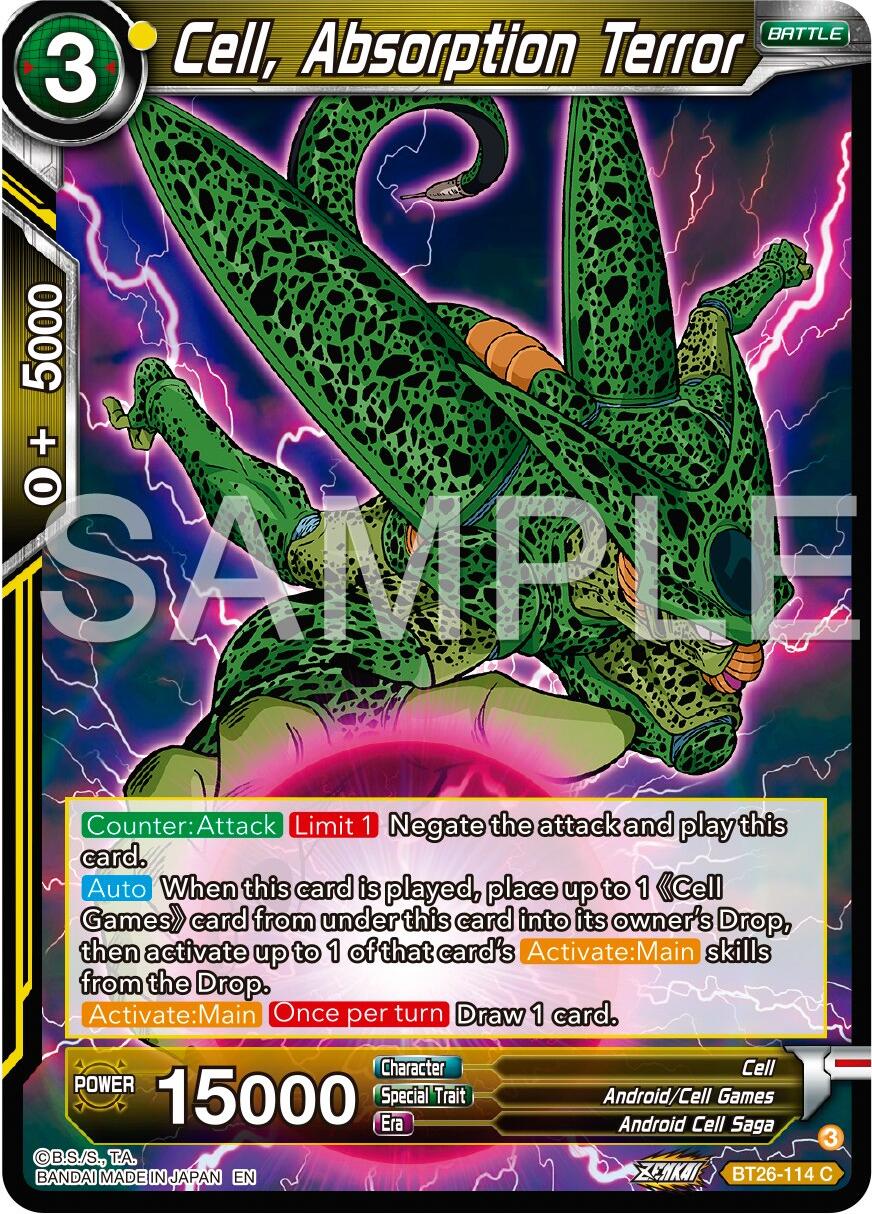 Cell, Absorption Terror (BT26-114) [Ultimate Advent] | Cracking-Singles