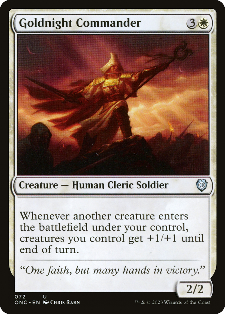 Goldnight Commander [Phyrexia: All Will Be One Commander] | Cracking-Singles