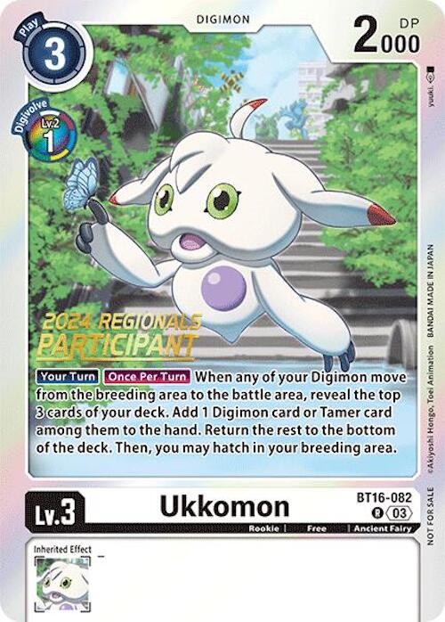 Ukkomon [BT16-082] (2024 Regionals Participant) [Beginning Observer] | Cracking-Singles