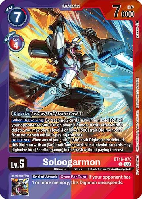 Soloogarmon [BT16-076] (Event Pack 7) [Beginning Observer] | Cracking-Singles