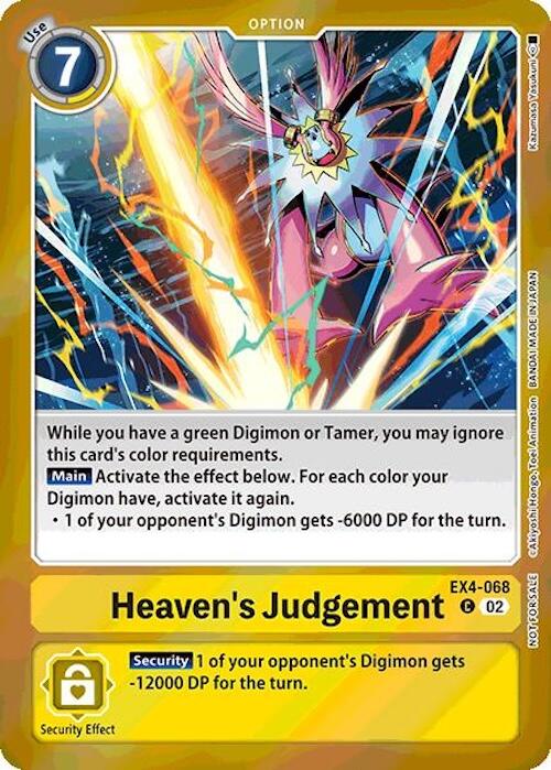 Heaven's Judgement [EX4-068] (Event Pack 7) [Alternative Being Booster] | Cracking-Singles