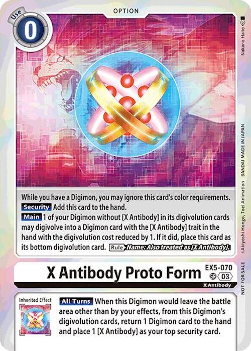 X Antibody Proto Form [EX5-070] (Event Pack 7) [Animal Colosseum] | Cracking-Singles