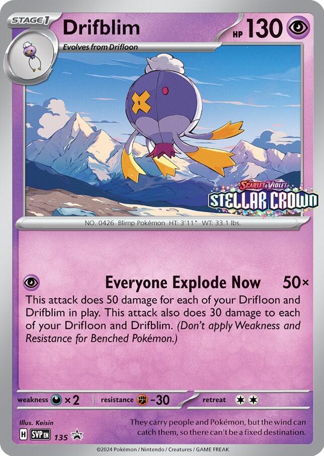 Drifblim (SVP135) [Scarlet & Violet: Black Star Promos] | Cracking-Singles