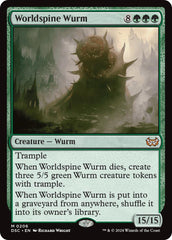 Worldspine Wurm [Duskmourn: House of Horror Commander] | Cracking-Singles