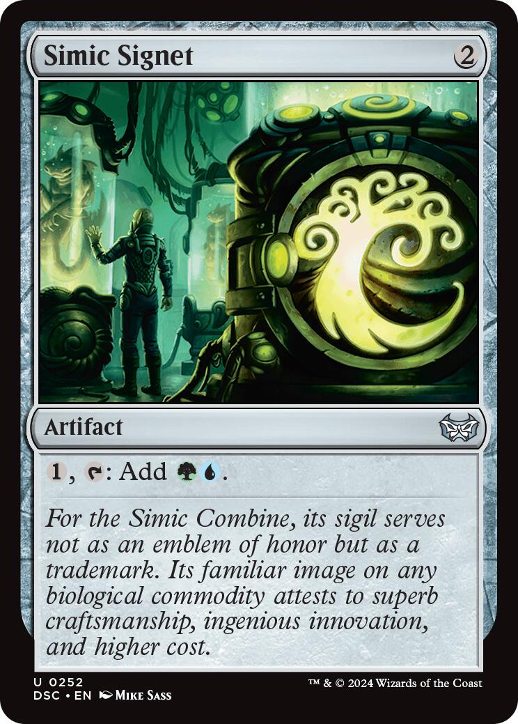 Simic Signet [Duskmourn: House of Horror Commander] | Cracking-Singles