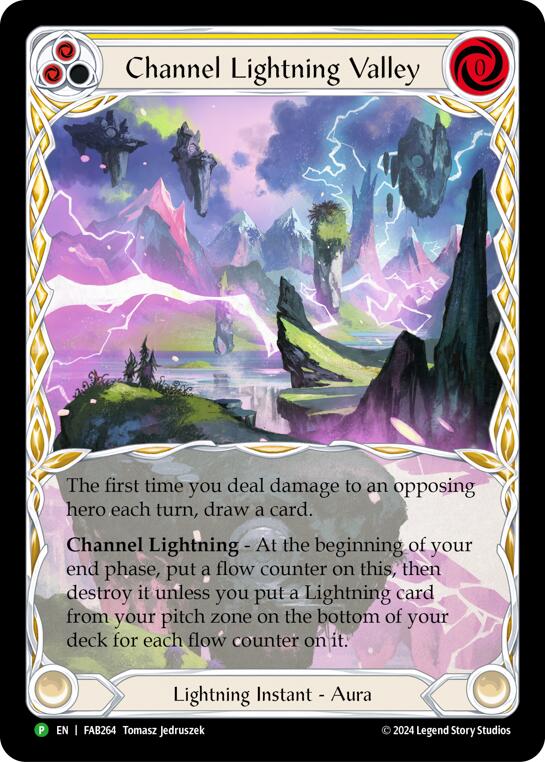 Channel Lightning Valley [FAB264] (Promo)  Cold Foil | Cracking-Singles