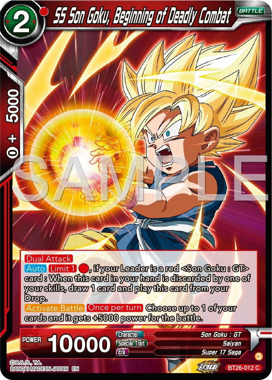 SS Son Goku, Begining of Deadly Combat (BT26-012) [Ultimate Advent] | Cracking-Singles