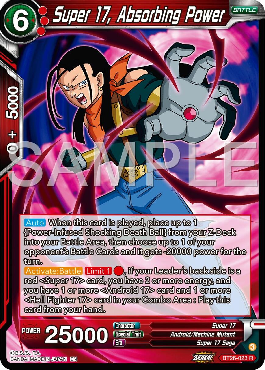 Super 17, Absorbing Power (BT26-023) [Ultimate Advent] | Cracking-Singles