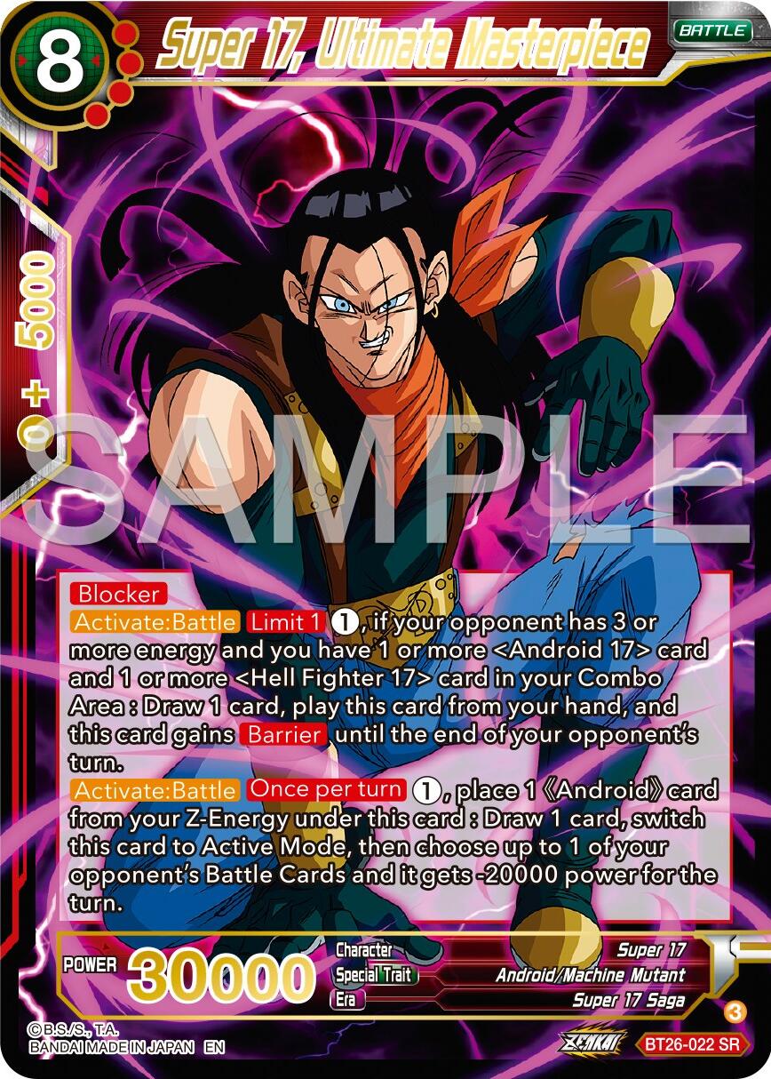 Super 17, Ultimate Masterpiece (BT26-022) [Ultimate Advent] | Cracking-Singles