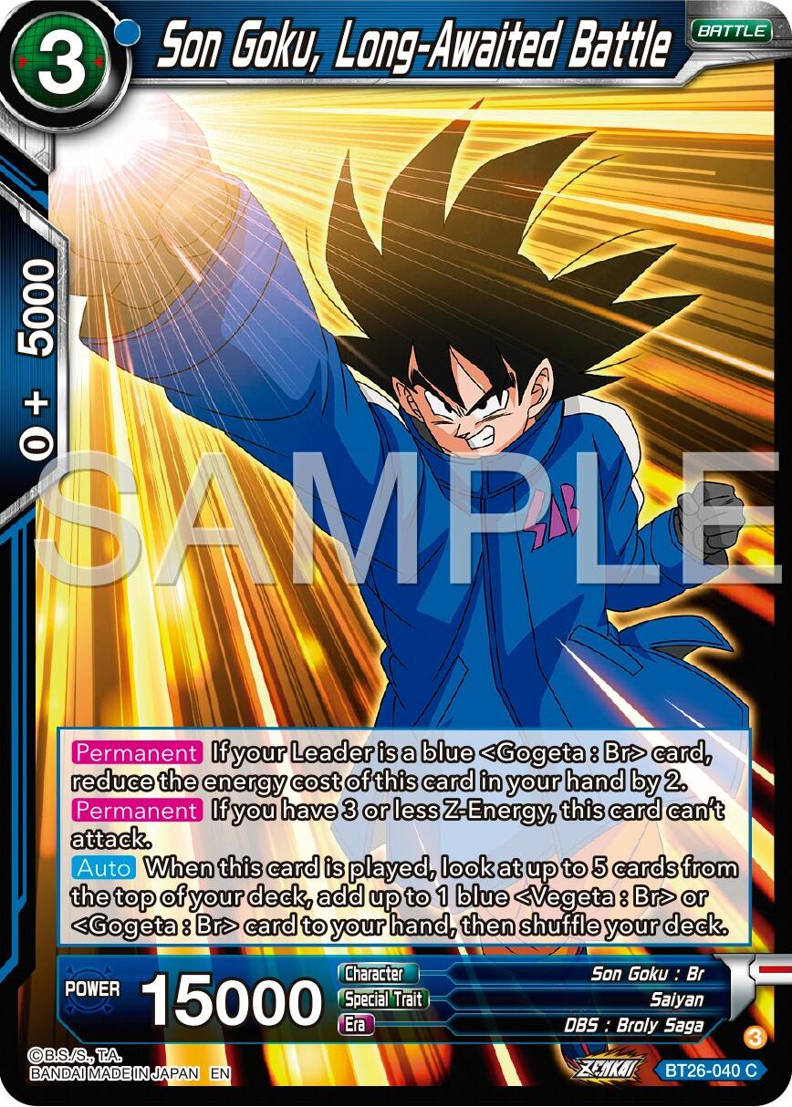 Son Goku, Long-Awaited Battle (BT26-040) [Ultimate Advent] | Cracking-Singles