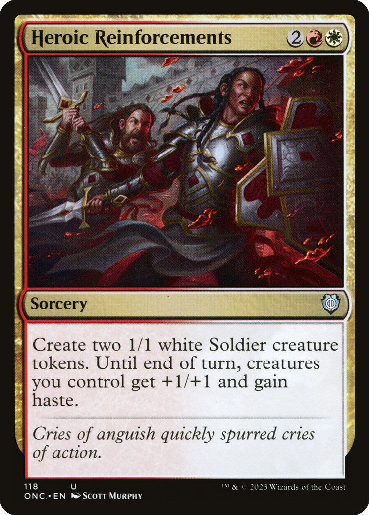 Heroic Reinforcements [Phyrexia: All Will Be One Commander] | Cracking-Singles