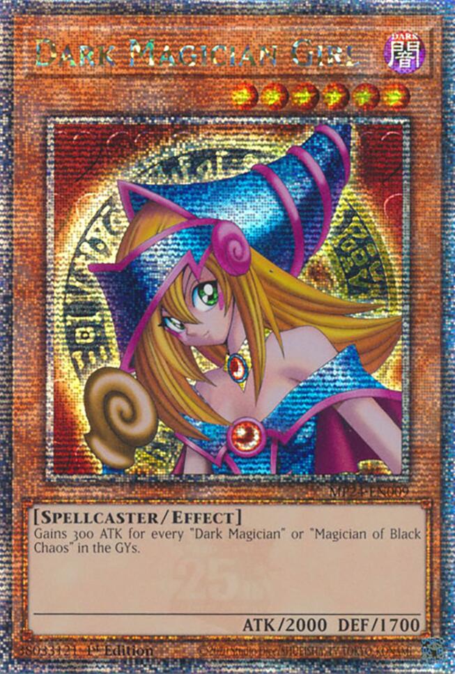 Dark Magician Girl [MP24-EN009] Quarter Century Secret Rare | Cracking-Singles