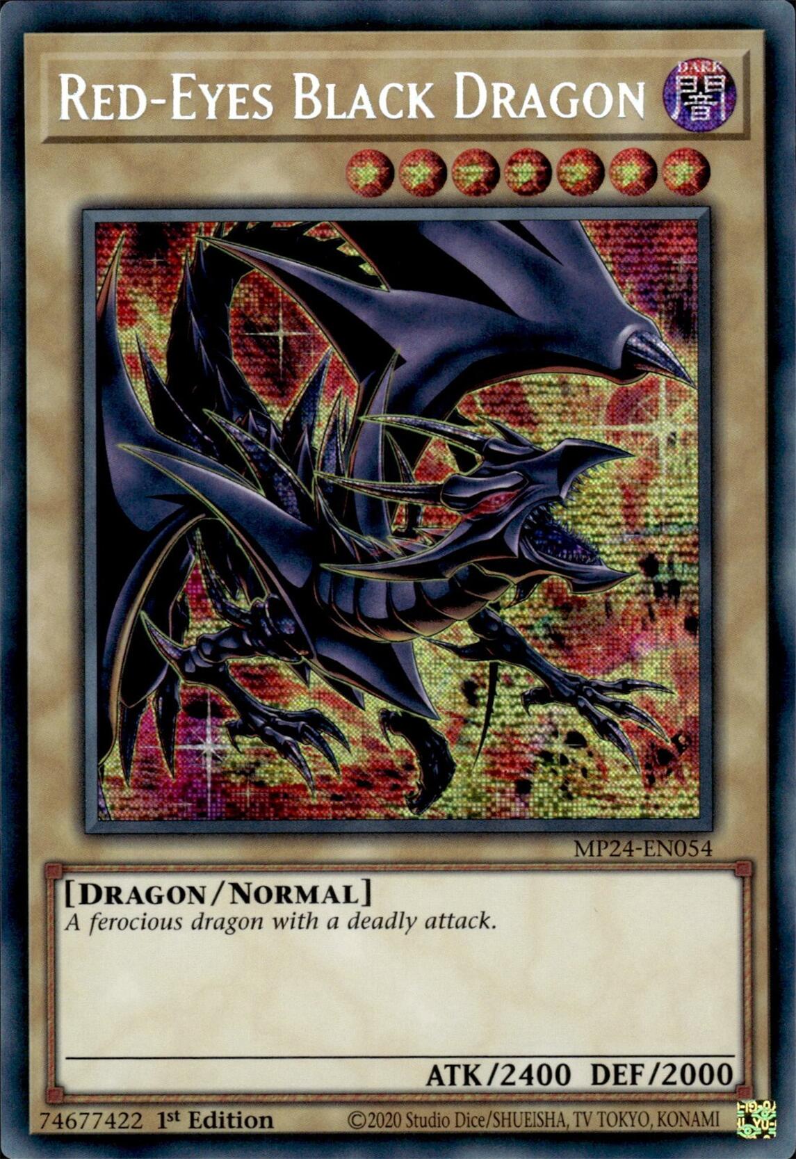 Red-Eyes Black Dragon (Alternate Art) [MP24-EN054] Prismatic Secret Rare | Cracking-Singles