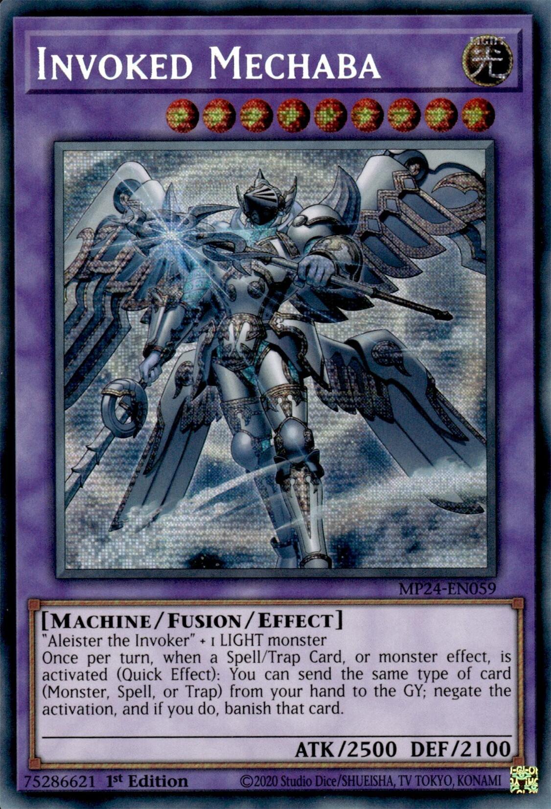 Invoked Mechaba (Alternate Art) [MP24-EN059] Prismatic Secret Rare | Cracking-Singles