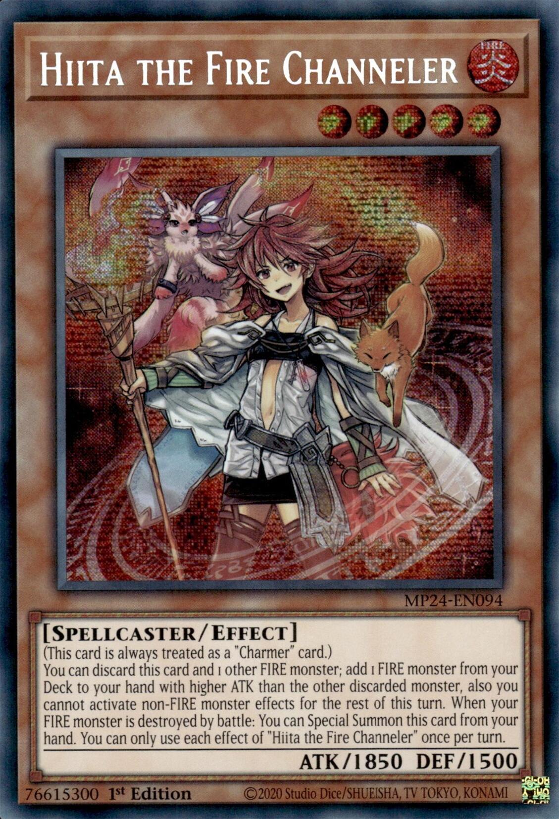 Hiita the Fire Channeler [MP24-EN094] Prismatic Secret Rare | Cracking-Singles