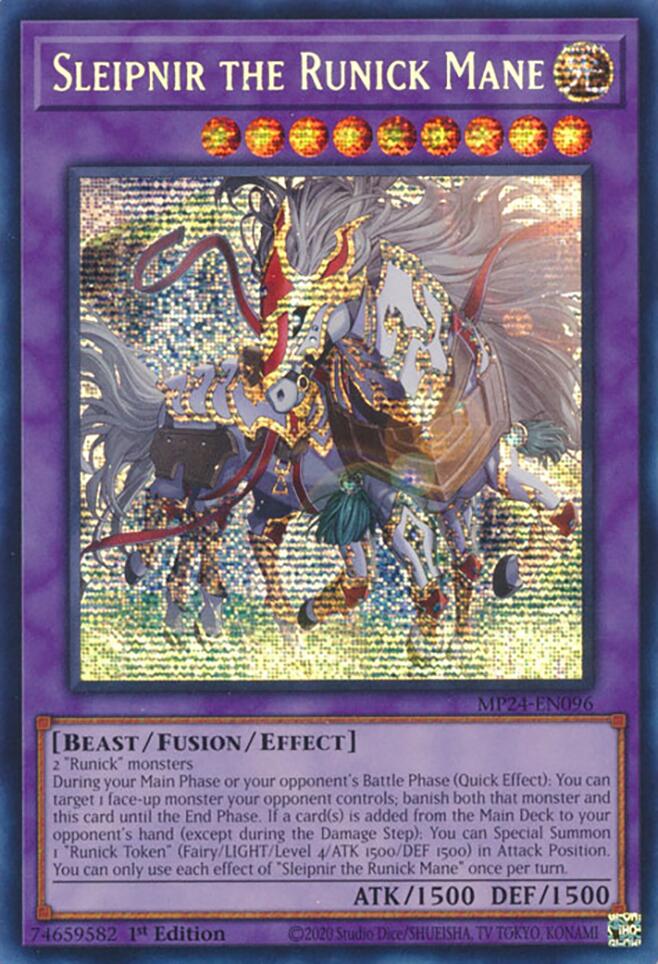 Sleipnir the Runick Mane [MP24-EN096] Prismatic Secret Rare | Cracking-Singles