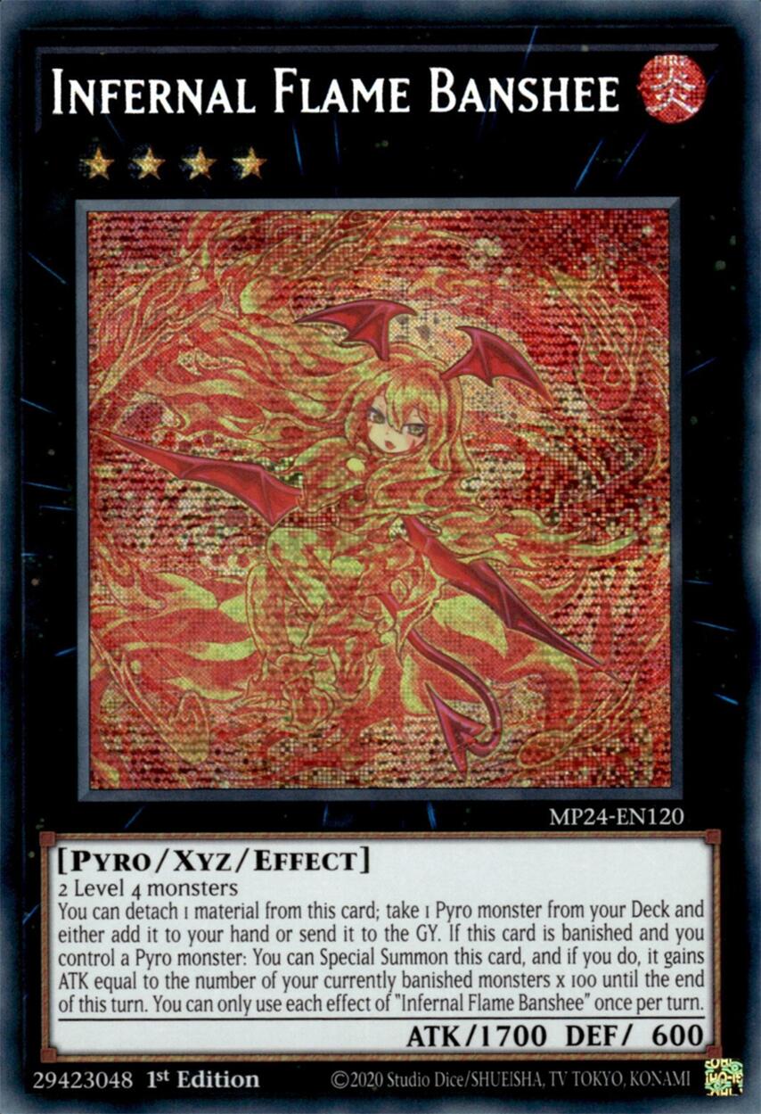 Infernal Flame Banshee [MP24-EN120] Prismatic Secret Rare | Cracking-Singles