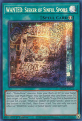 WANTED: Seeker of Sinful Spoils [MP24-EN122] Prismatic Secret Rare | Cracking-Singles