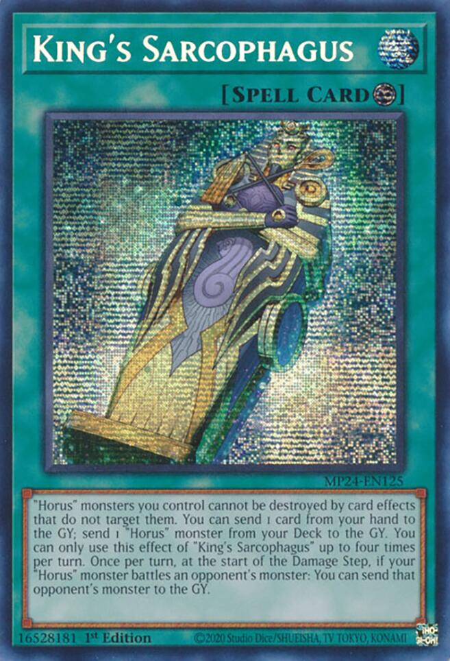 King's Sarcophagus [MP24-EN125] Prismatic Secret Rare | Cracking-Singles