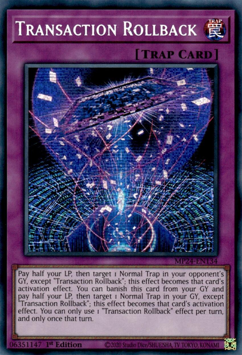 Transaction Rollback [MP24-EN134] Prismatic Secret Rare | Cracking-Singles