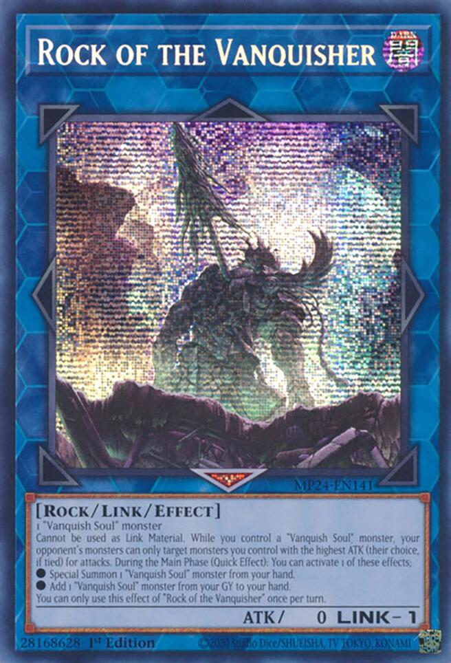 Rock of the Vanquisher [MP24-EN141] Prismatic Secret Rare | Cracking-Singles