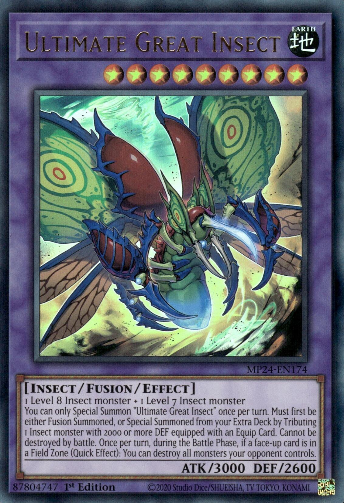 Ultimate Great Insect [MP24-EN174] Ultra Rare | Cracking-Singles