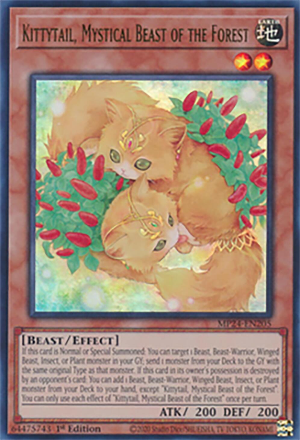 Kittytail, Mystical Beast of the Forest [MP24-EN205] Ultra Rare | Cracking-Singles