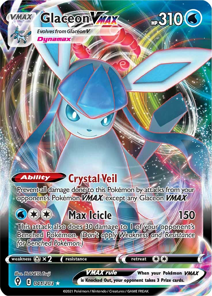 Glaceon VMAX (041/203) [Sword & Shield: Evolving Skies] | Cracking-Singles