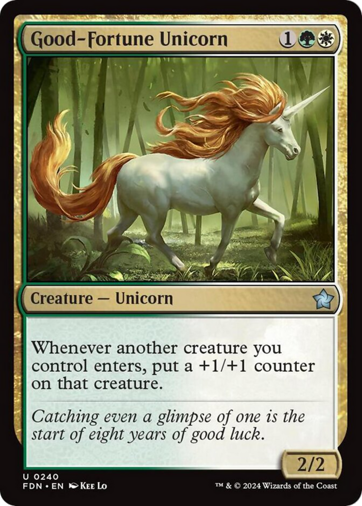 Good-Fortune Unicorn [Foundations] | Cracking-Singles