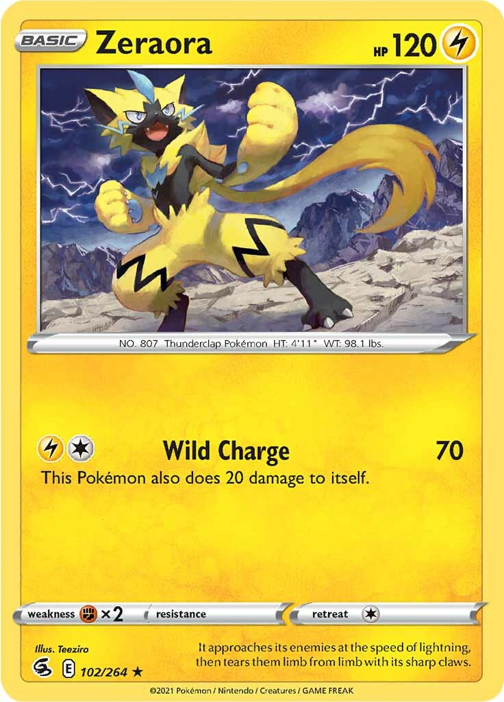 Zeraora (102/264) [Sword & Shield: Fusion Strike] | Cracking-Singles