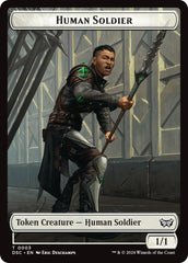 Human Soldier // Scarecrow Double-Sided Token [Duskmourn: House of Horror Commander Tokens] | Cracking-Singles