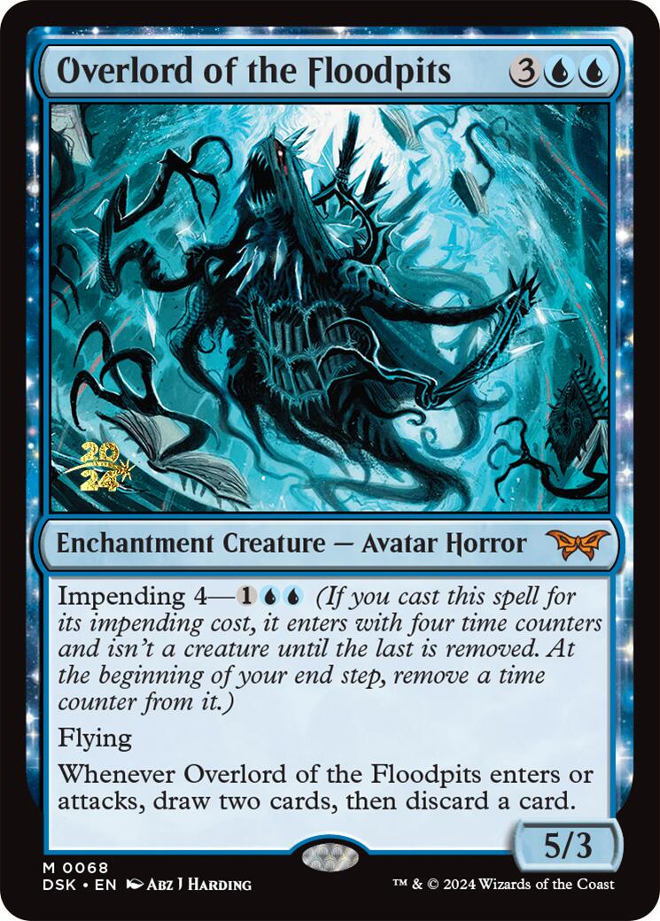 Overlord of the Floodpits [Duskmourn: House of Horror Prerelease Promos] | Cracking-Singles