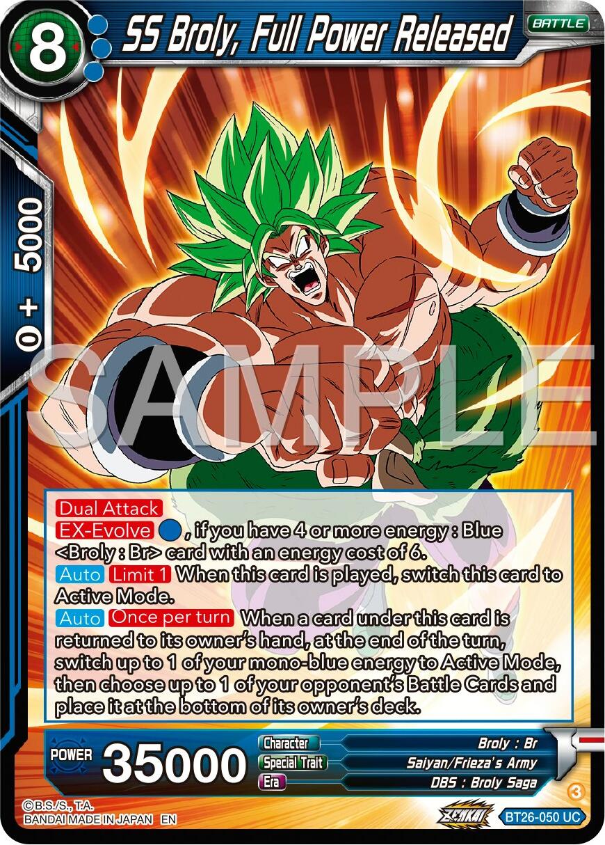 SS Broly, Full Power Released (BT26-050) [Ultimate Advent] | Cracking-Singles