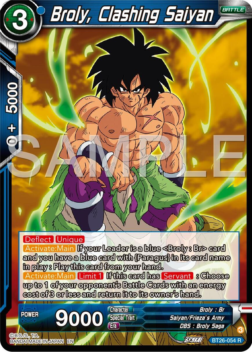 Broly, Clashing Saiyan (BT26-054) [Ultimate Advent] | Cracking-Singles