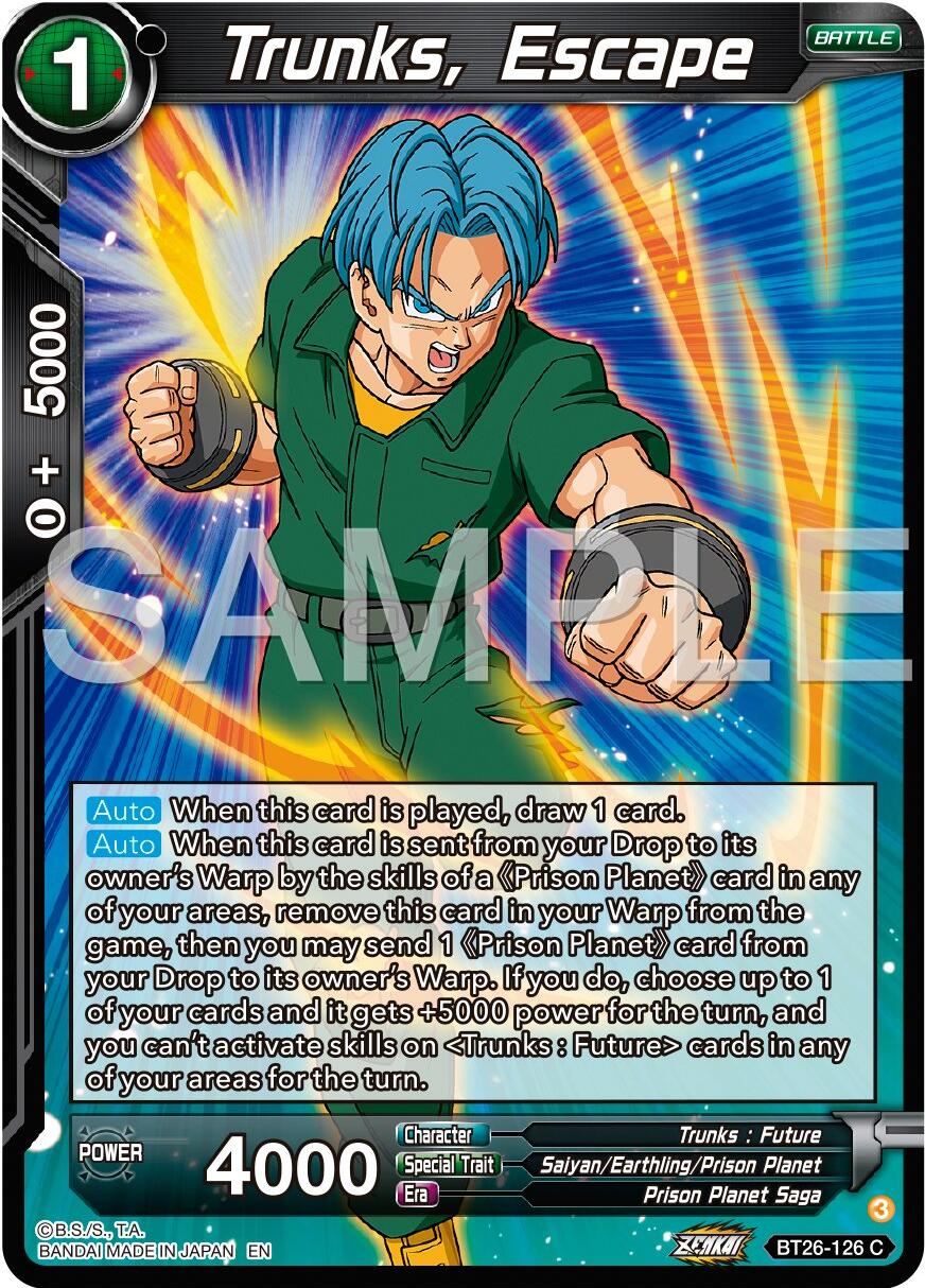 Trunks, Escape (BT26-126) [Ultimate Advent] | Cracking-Singles