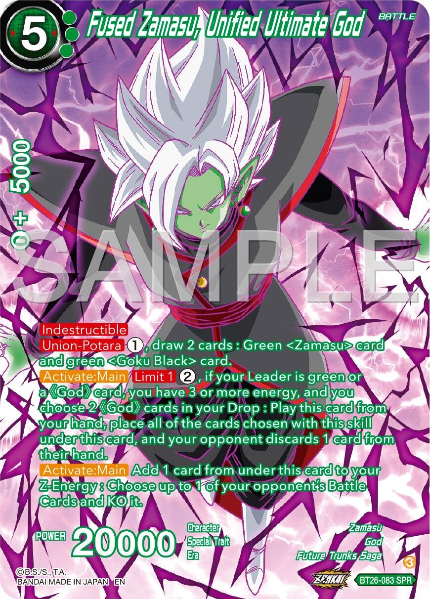 Fused Zamasu, Unified Ultimate God (SPR) (BT26-083) [Ultimate Advent] | Cracking-Singles