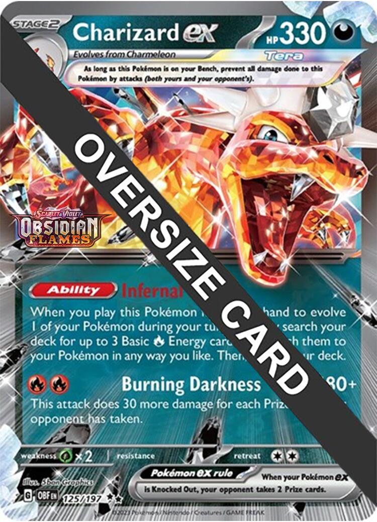 Charizard ex (125/197 - Jumbo Card) [Scarlet & Violet: Obsidian Flames] | Cracking-Singles