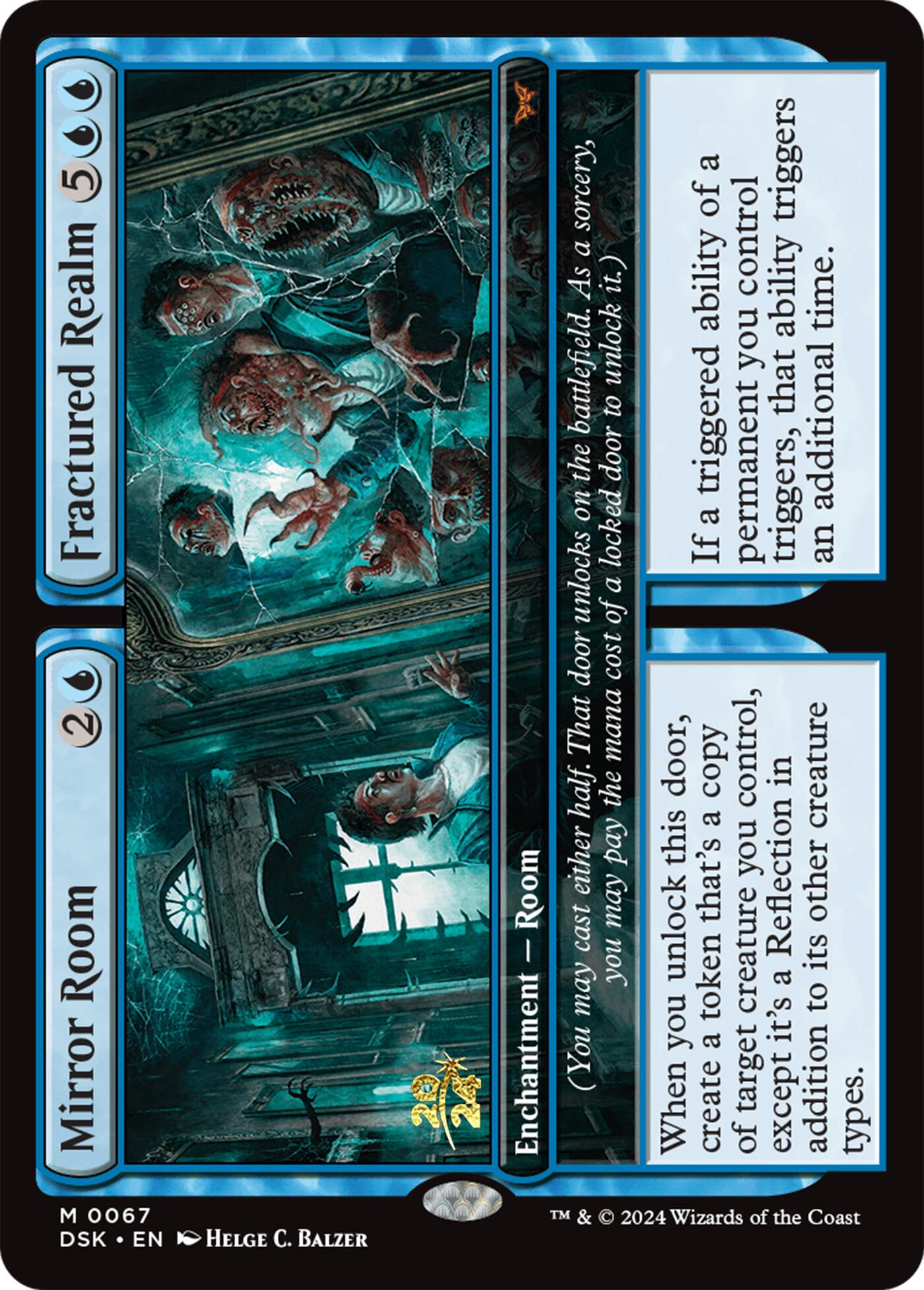 Mirror Room // Fractured Realm [Duskmourn: House of Horror Prerelease Promos] | Cracking-Singles