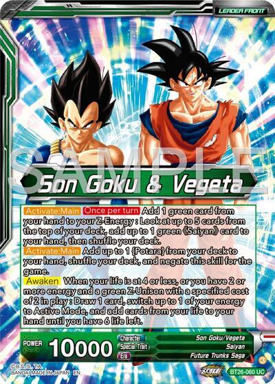 Son Goku & Vegeta // Vegito, Prodigious Fusion (Alternate Art) (BT26-060) [Ultimate Advent] | Cracking-Singles