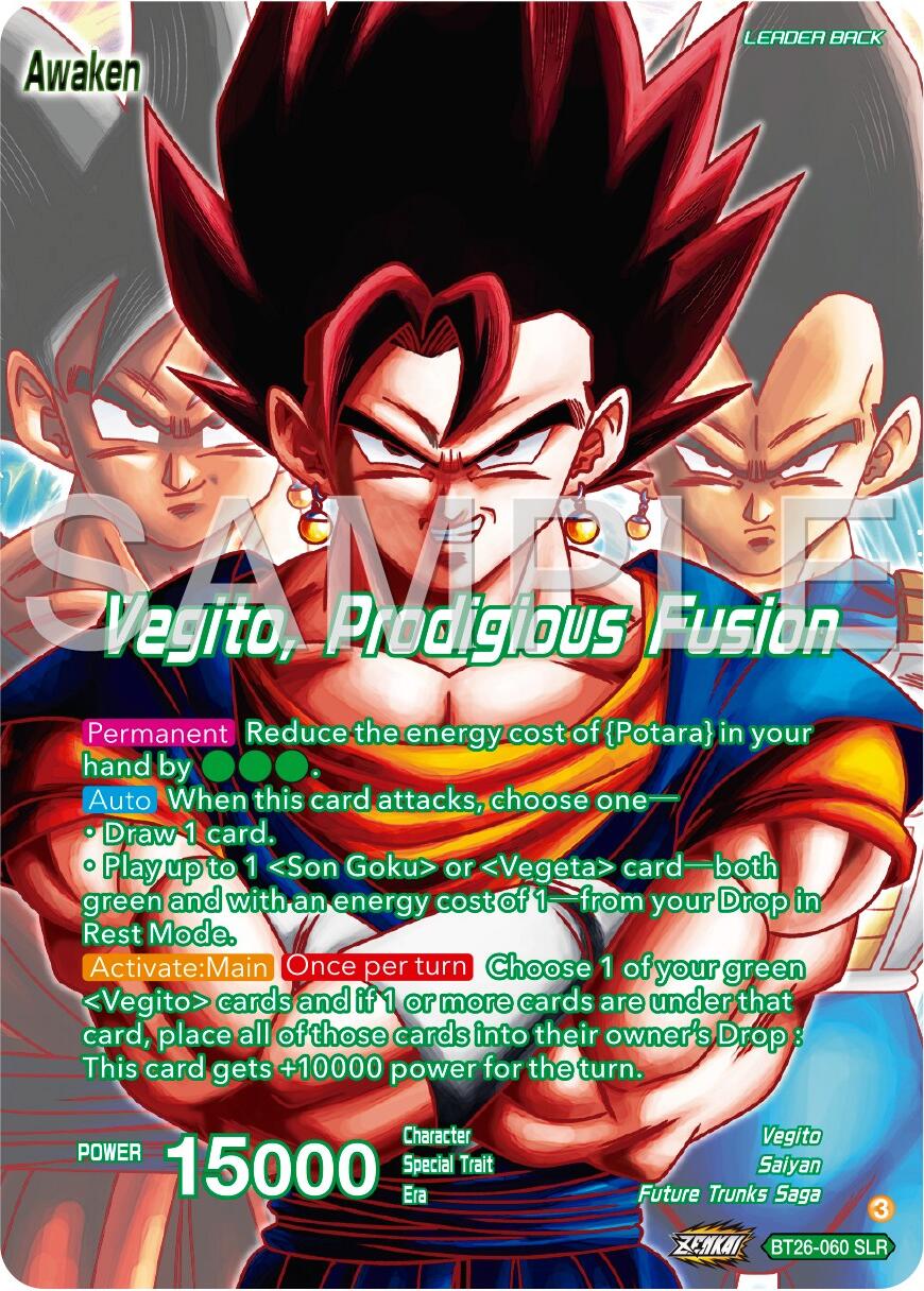 Son Goku & Vegeta // Vegito, Prodigious Fusion (Alternate Art) (BT26-060) [Ultimate Advent] | Cracking-Singles