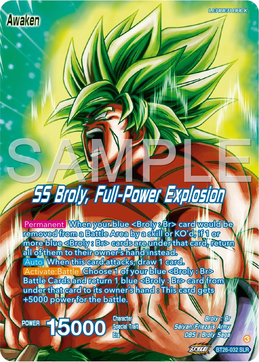 Broly // SS Broly, Full-Power Explosion (Alternate Art) (BT26-032) [Ultimate Advent] | Cracking-Singles