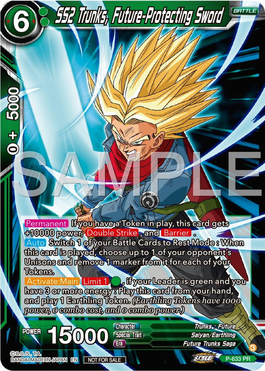 SS2 Trunks, Future-Protecting Sword (Zenkai Series Tournament Pack Vol.9) (P-633) [Promotion Cards] | Cracking-Singles