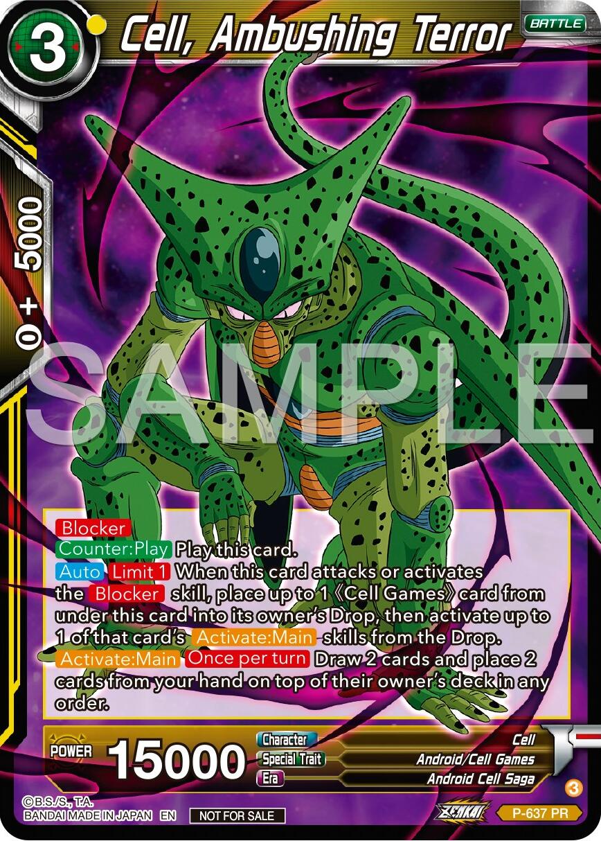 Cell, Ambushing Terror (Zenkai Series Tournament Pack Vol.9) (P-637) [Promotion Cards] | Cracking-Singles