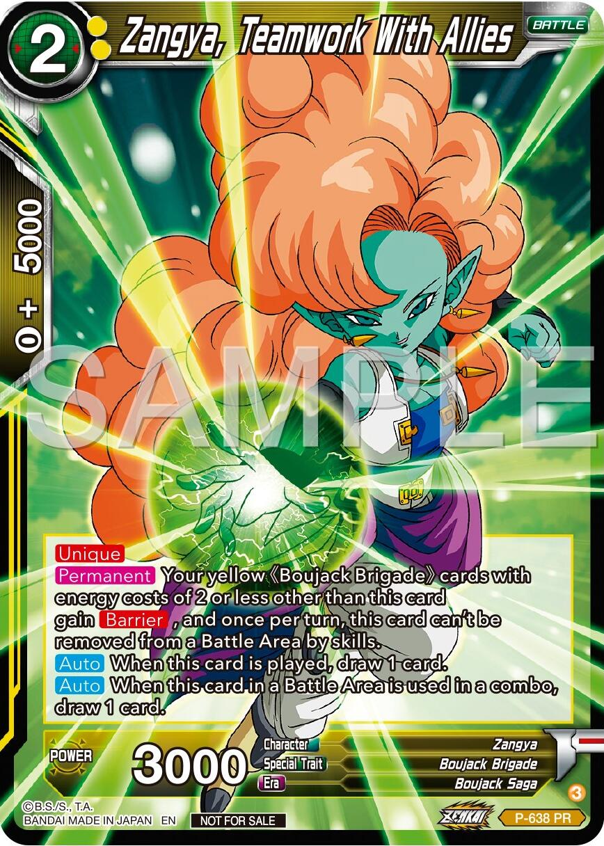 Zangya, Teamwork With Allies (Zenkai Series Tournament Pack Vol.9) (P-638) [Promotion Cards] | Cracking-Singles